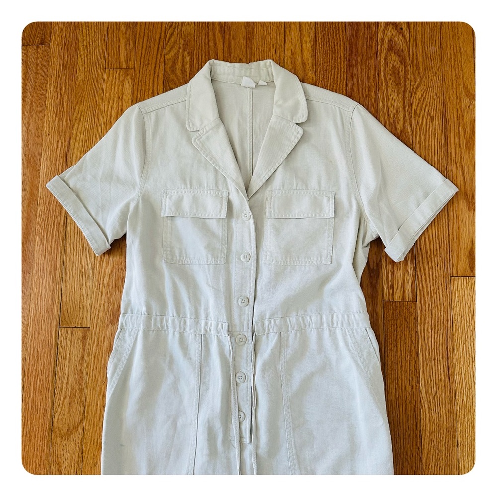 ★ Gap Utility Jumpsuit - Color Off white/ Grey Stone ★ - Picture 11 of 17